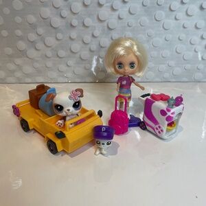 Littlest Pet Shop ❤️Blythe ✈️Jet Airplane Doll & Accessory set